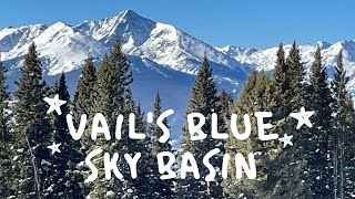 Skiing Vail's Blue Sky Basin March 1, 2021