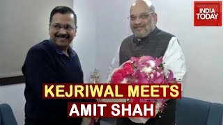 Arvind Kejriwal Meets Amit Shah After Bitter Delhi Poll Fight
