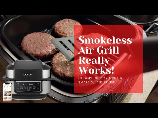 COSORI Electric Smokeless Indoor Grill & XL Smart Air Fryer Combo