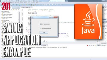 LEARN JAVA Swing application example