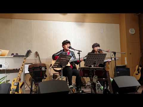 내마음의 보석상자 해바라기 여자 F M키 기타커버