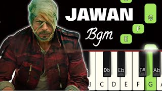 Jawan Teaser Bgm 🔥 | Piano tutorial | Piano Notes | Piano Online #pianotimepass #jawan #srk screenshot 4