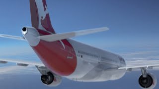 Qantas Airways Flight 72 - Landing Animation