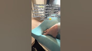 Upgrade your sleep game with this cozy mattress topper #memoryfoam