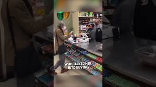 She won the lottery and gave away half of it