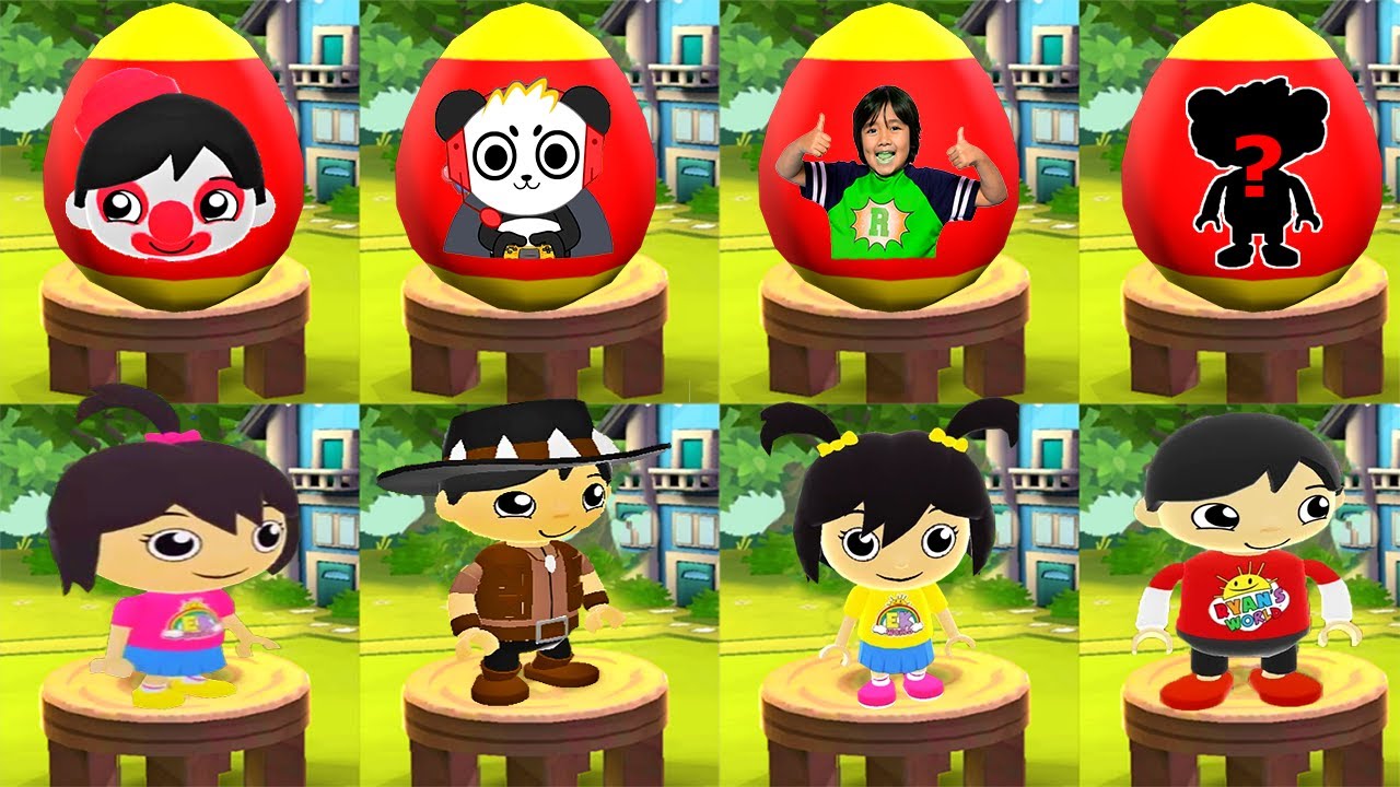 Tag with Ryan - Emma & Kate vs Australia Ryan Mistery Surprise Egg