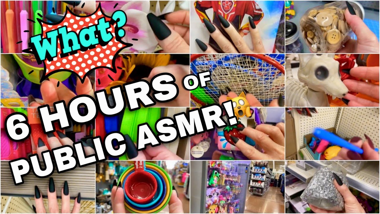 6 HOURS of PUBLIC ASMR 😱 Compilation Without Interruption