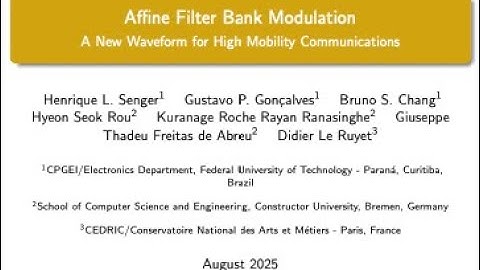 Affine Filter Bank Modulation: A New Waveform for High Mobility Communications
