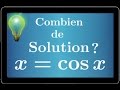 Théorème des valeurs intermédiaires et fonction trigonométrique - nombre de solution x=cos(x) 💡💡💡💡