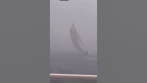 DISMASTED IN A SQUALL - classic yacht loses rig !!!