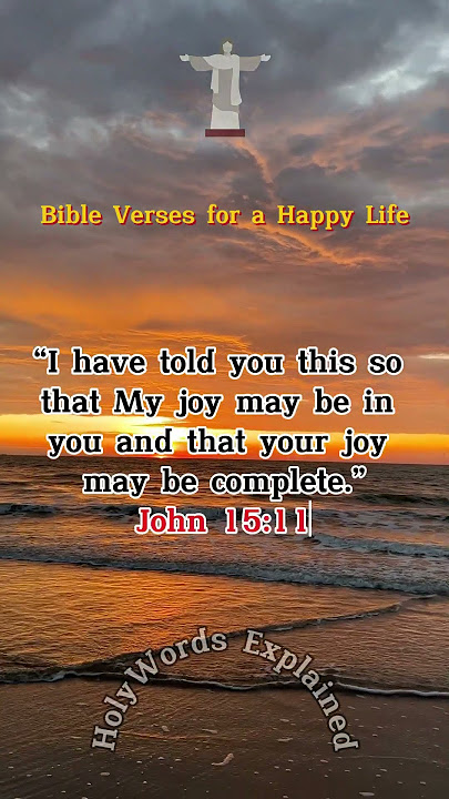 10 Bible Verses That Teach How to Live a Happy Life 😊 #shorts