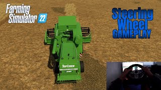 Playing with Steering Wheel | Harvesting Field | Farming Simulator 22 EP#1