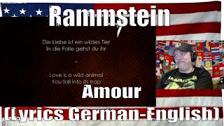 Rammstein - Amour (Lyrics German-English) - REACTION