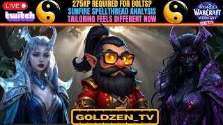 Midnight Tailoring BETA Deep Dive: Bolt Recipes, Spell Threads, Embellies & 275 KP Builds Analyzed