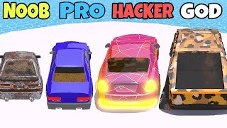 Controls Car Run All Levels Gameplay NOOB vs PRO vs HACKER vs GOD