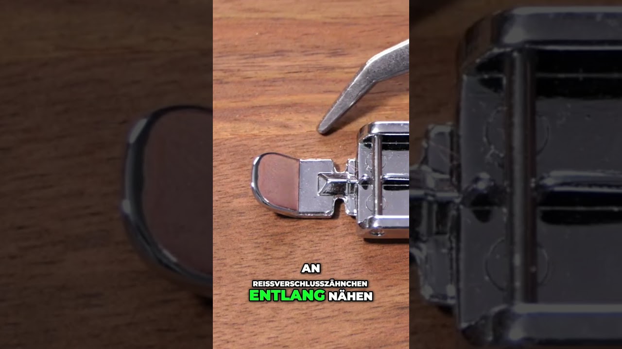 Reißverschlussfuß: Präzision auf beiden Seiten! 🧵