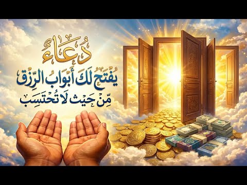 دعاء يفتح لك أبواب الرزق من حيث لا تحتسب ردده الآن وشاهد الفرج