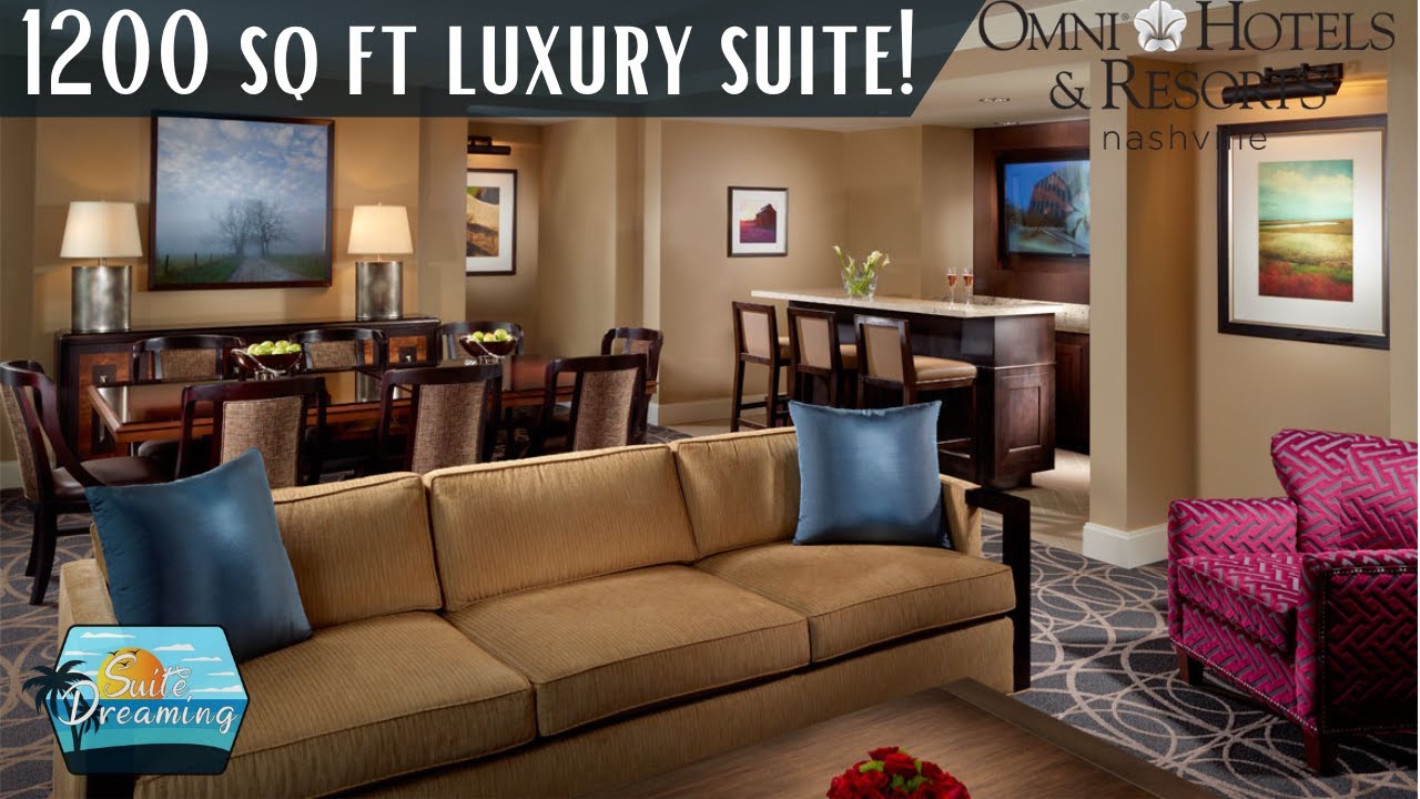 Omni Nashville Luxury Suite Over 1200 square feet of Luxury YouTube