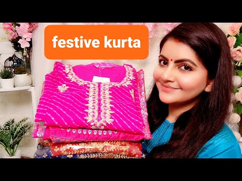 FESTIVE KURTA FOR Diwali | RARA | best ethnic kurti | aurelia | varanga | rangmanch pantaloons |
