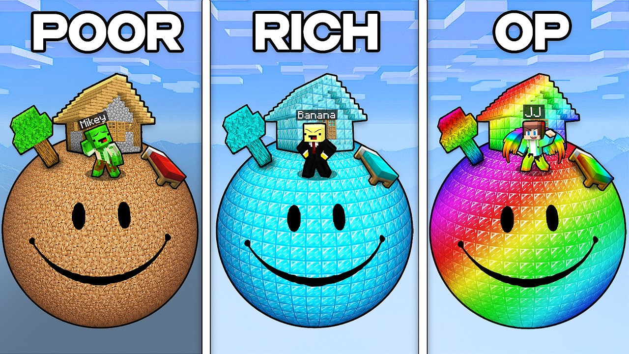 Mikey vs Banana vs JJ: From POOR to OP VERITY UPGRADE in Minecraft - Maizen