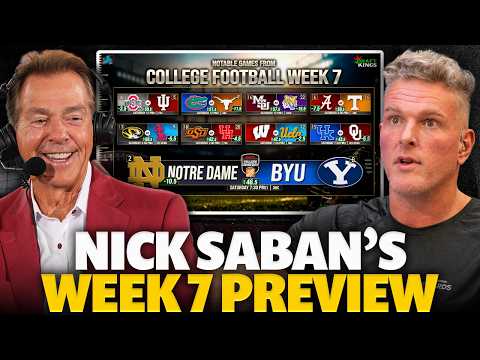 Nick Saban Breaks Down The BIGGEST Games In Week 7 Of College Football