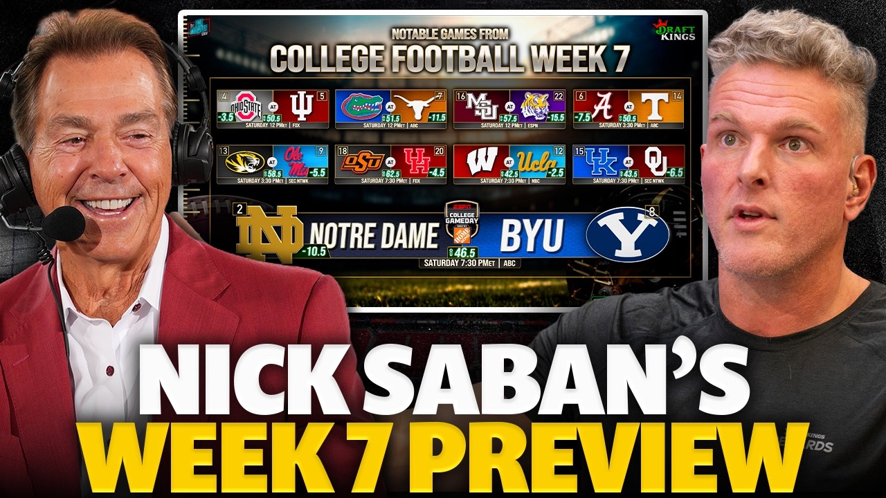 Nick Saban Breaks Down The BIGGEST Games In Week 7 Of College Football