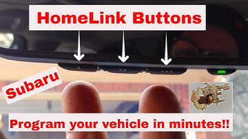 How to Set up Your Subaru Homelink to Open Your Garage Door | So EASY