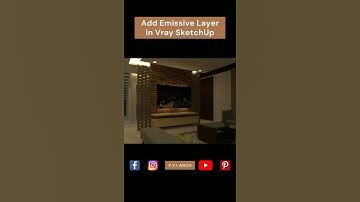 #shorts Add Emissive Layer Vray Sketchup 2019 | f.y.i.arch