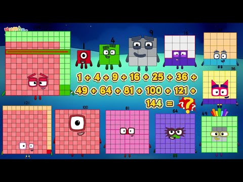SMALL TO BIG NUMBERBLOCKS SQUARE NUMBERS FROM 1 UP TO 144  ADDITION | LEARN TO COUNT | COLORART_ID