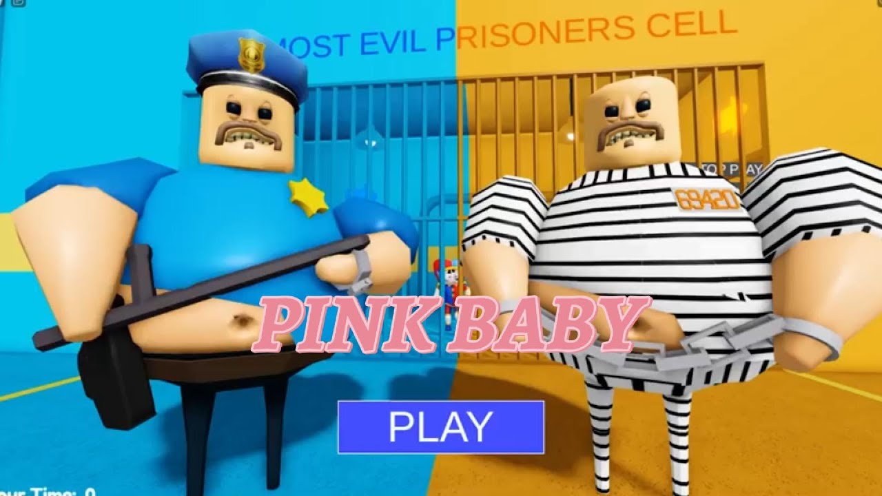 PRISONER BARRY VS POLICE BARRY in BARRY'S PRISON RUN! New Scary Obby # ...