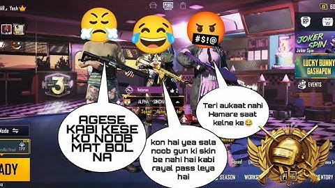 Random 100 RP pro Players call me noob and I challenge for 1 v 2 room || Star OP gaming