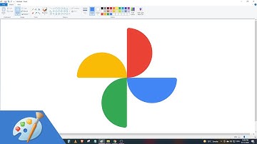 How to draw GOOGLE PHOTOS logo using MS Paint
