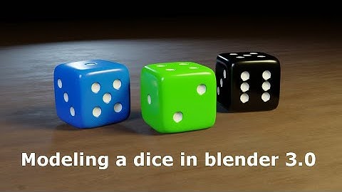 Modeling a dice in blender 3.0