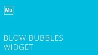 Adobe Muse Blow Bubbles Widget