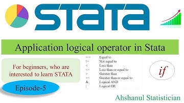 Logical operator in Stata for beginners || Episode-5