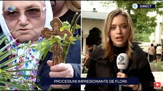 Stirile Kanal D - Procesiuni impresionante de Florii | Editie de seara