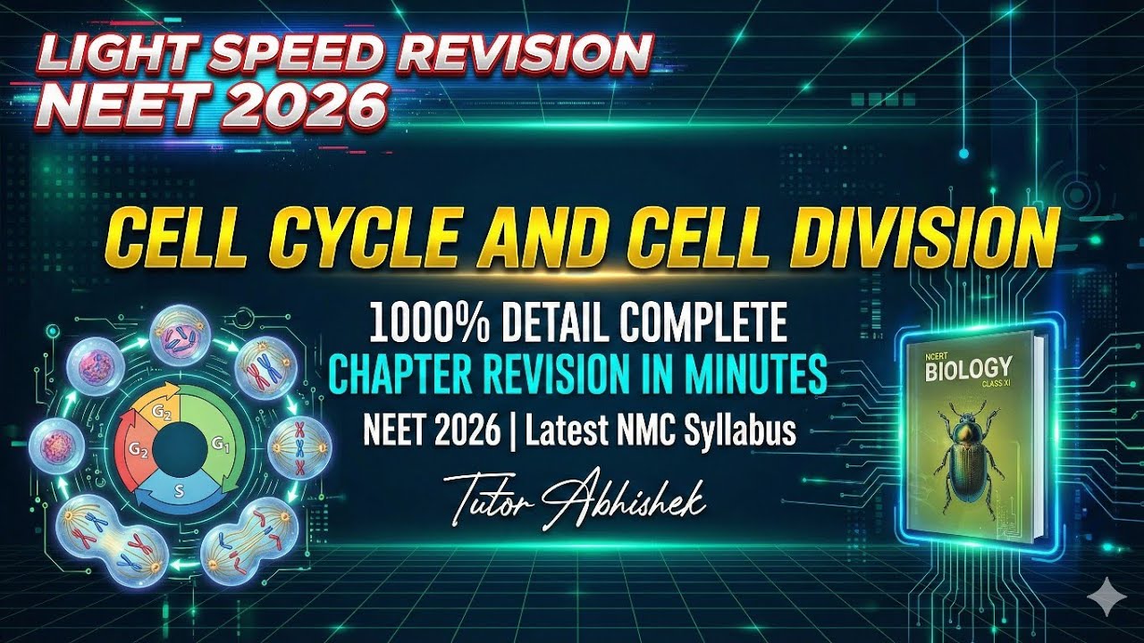 Cell Cycle & Cell Division complete revision in 10 minutes 