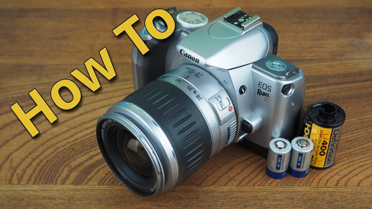 Canon EOS Rebel Ti フィルムカメラ　標準ズームレンズ付 How to use the Canon Rebel Ti 35mm Film Camera (300V, Kiss 5