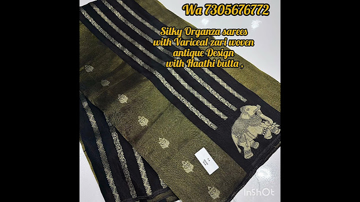Silky Organza sarees with Variceal zari woven antique Design with Haathi  price at just 4600/