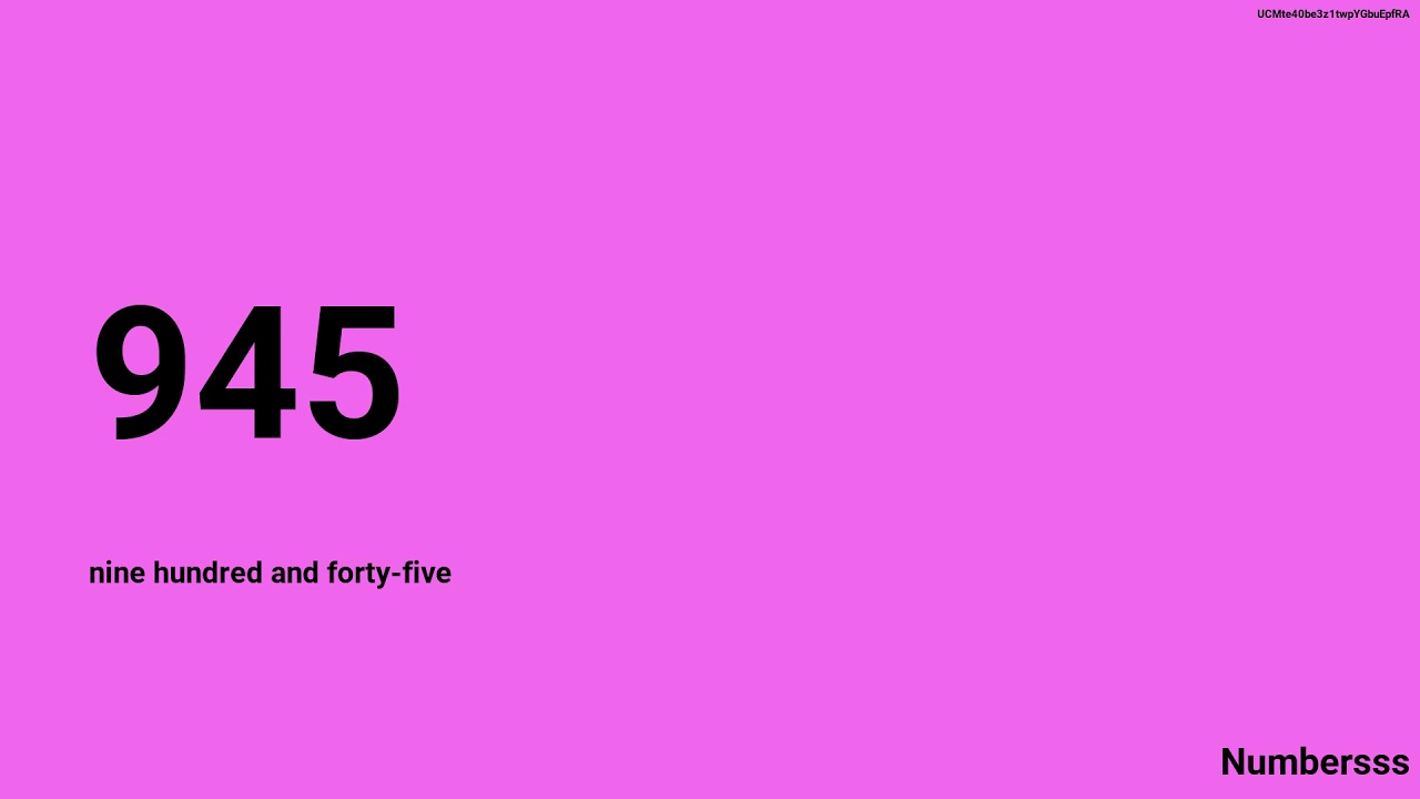 All numbers from 1 to 1518 - YouTube