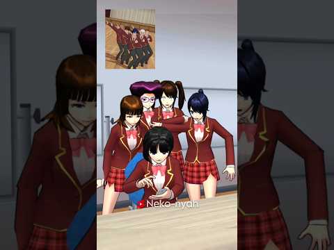 Rina and friends recreated the boy's viral Haidilao dance 😆 #sakuraschoolsimulator #shorts #viral