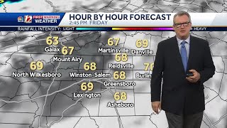 WATCH: Clouds and a rain chance return Friday ahead of a meteor shower