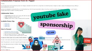 "Fake YouTube Sponsorship Email Scam EXPOSED – Creators Beware!"