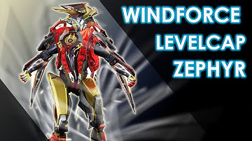 Windforce Zephyr | NO WEAPON Solo SP Circuit Levelcap Airburst DPS (Warframe)