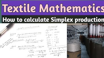 simplex machine production calculation in textile | speed frame or fly frame production calculation