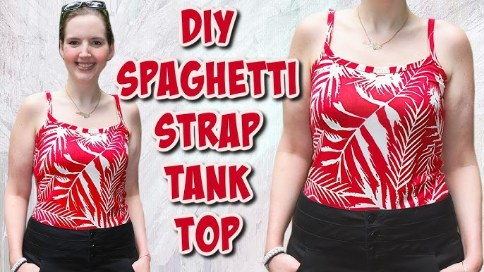 Minimal 90s Reversible Spaghetti Strap Top DIY