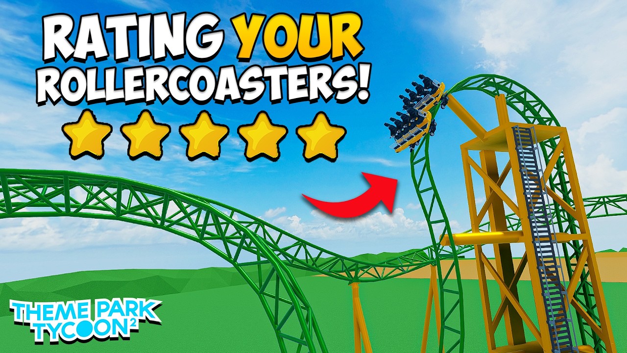 I Rated YOUR 5 Star Rollercoasters in Theme Park Tycoon 2!