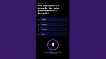 How can you prevent a transaction from being permanently saved in PostgreSQL