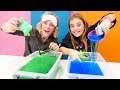 Tolles auf deutsch  wir machen eine slimechallenge spielspa mit aya und nicole