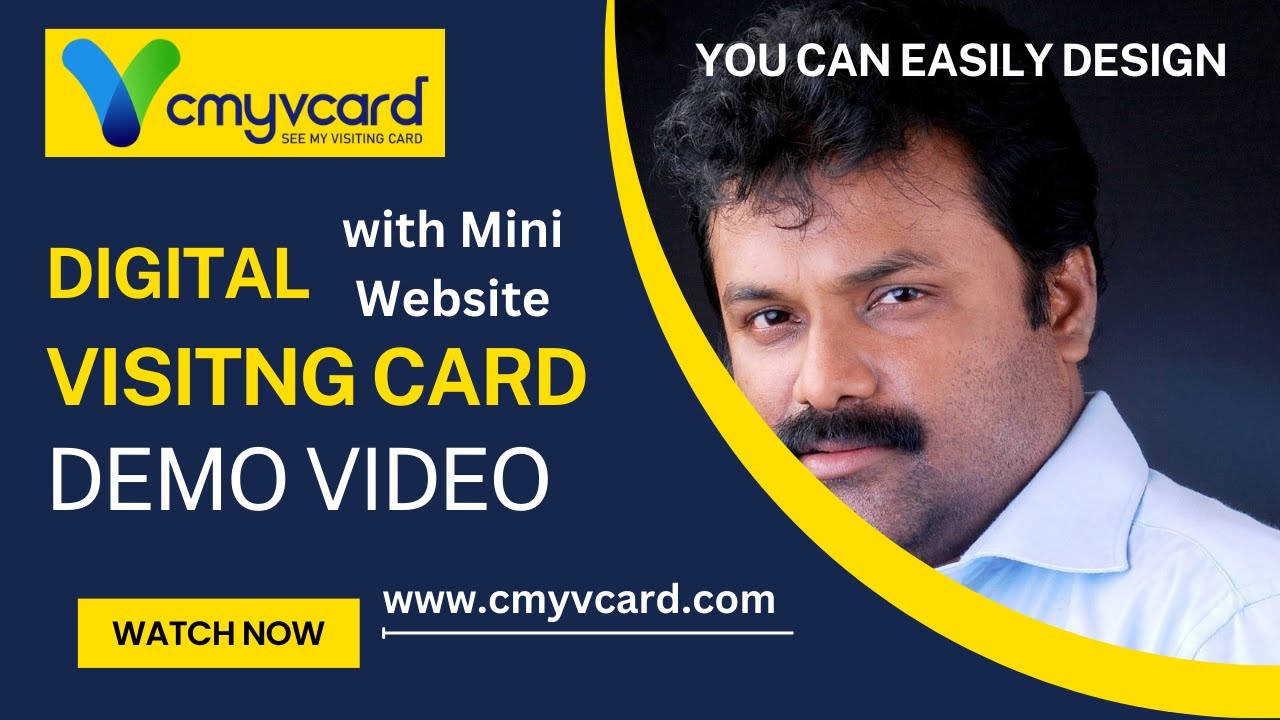 CmyVcard.com Digital Visiting Card and Mini Website Tutorial in English ...